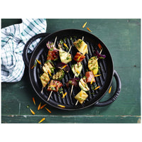 23 cm - Staub Grill Pans Bistecchiera Rotonda In Ghisa