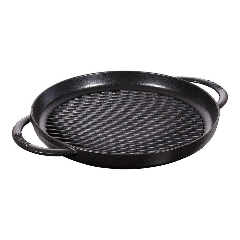30 cm - Staub Grill Pans Bistecchiera Rotonda In Ghisa