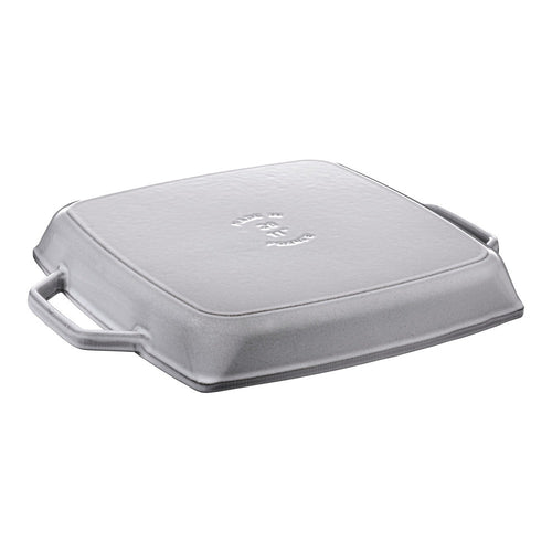 28 cm - Staub Grill Pans Bistecchiera Quadrata In Ghisa