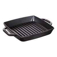 23 cm - Staub Grill Pans Bistecchiera Quadrata In Ghisa