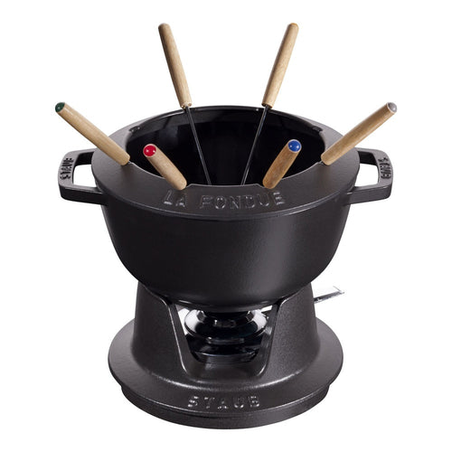 20 cm - Staub Specialities Set Fonduta In Ghisa - Set 10 Pz