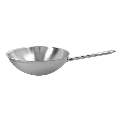 Demeyere Apollo Wok Fondo Piatto In Acciaio Inox 18/10