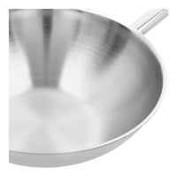Demeyere Apollo Wok Fondo Piatto In Acciaio Inox 18/10