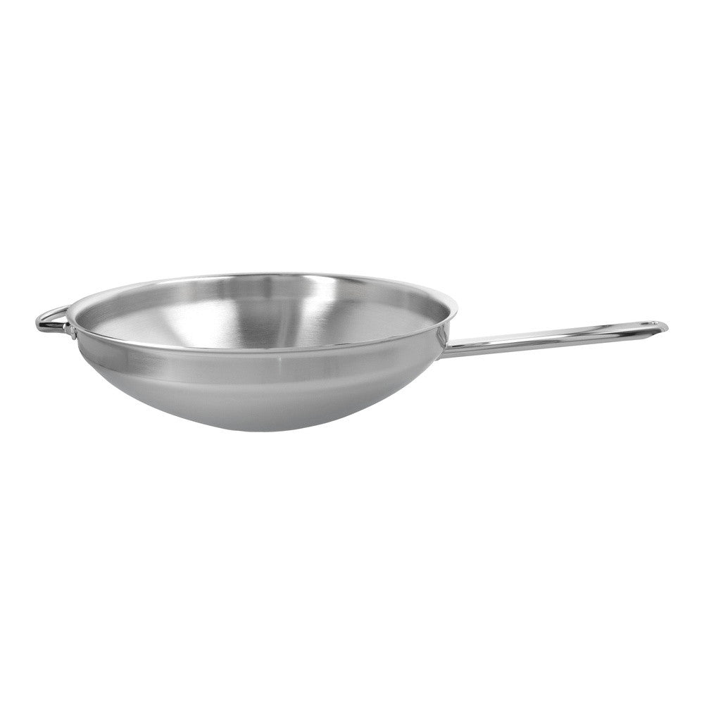 Demeyere Apollo Wok Fondo Piatto In Acciaio Inox 18/10