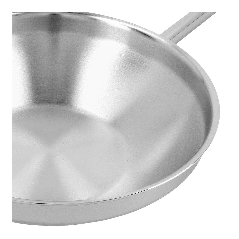Demeyere Apollo Wok Fondo Piatto In Acciaio Inox 18/10