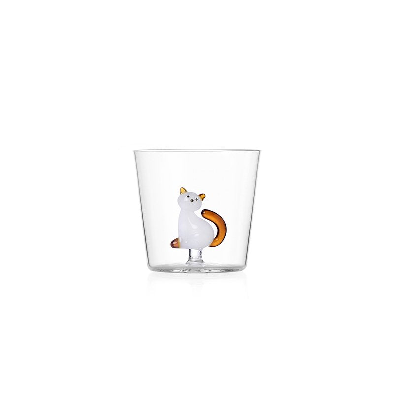 35 Cl Ichendorf Tabby Cat Bicchiere Acqua In Vetro Borosilicato