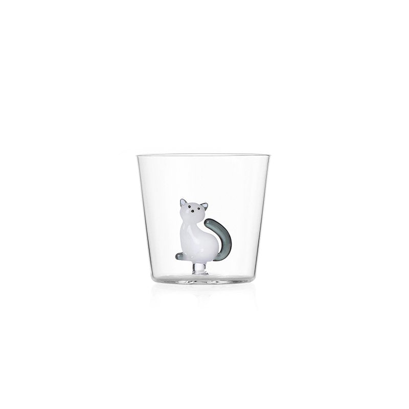 35 Cl Ichendorf Tabby Cat Bicchiere Acqua In Vetro Borosilicato