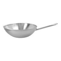 Demeyere Apollo Wok Fondo Piatto In Acciaio Inox 18/10