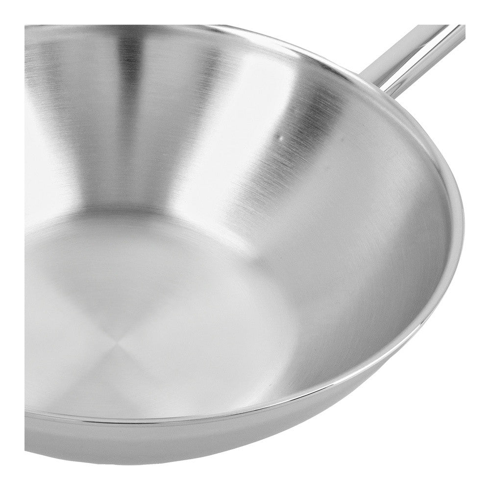 Demeyere Apollo Wok Fondo Piatto In Acciaio Inox 18/10