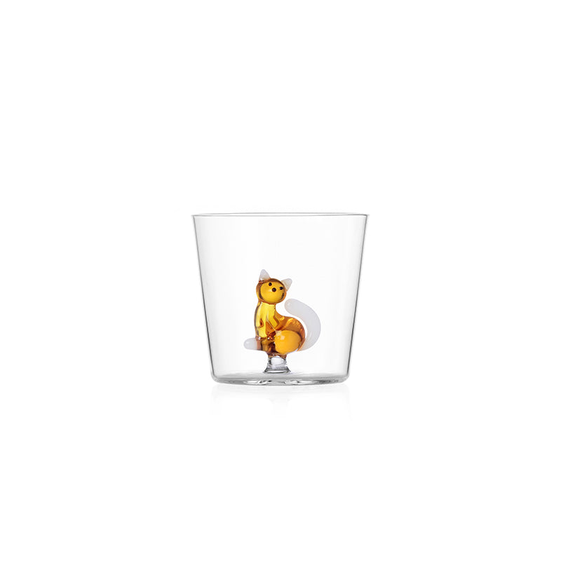 35 Cl Ichendorf Tabby Cat Bicchiere Acqua Gatti In Vetro Borosilicato Set 6 Pezzi