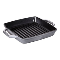 23 cm - Staub Grill Pans Bistecchiera Quadrata In Ghisa