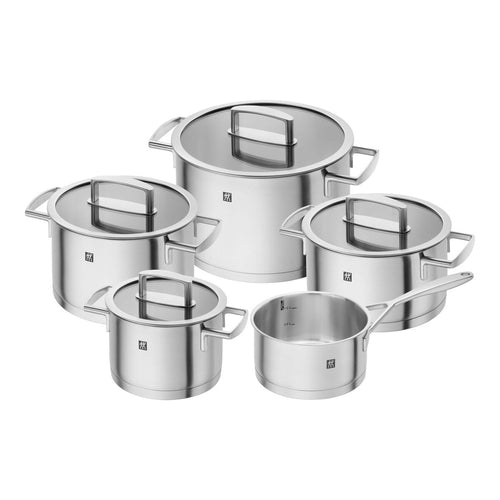 Zwilling Vitality Batteria Pentole In Acciaio Inox 18/10 - Set 5 Pz
