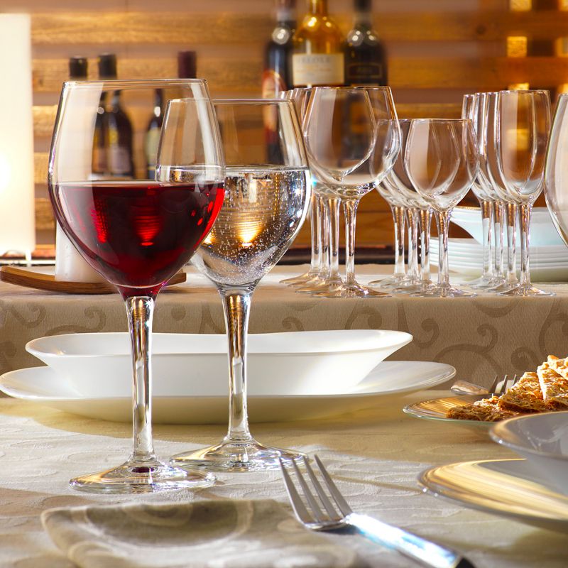 34 8 Cl Bormioli Rocco Milano Calice Vino Rosso In Vetro Temperato Set 12 Pezzi