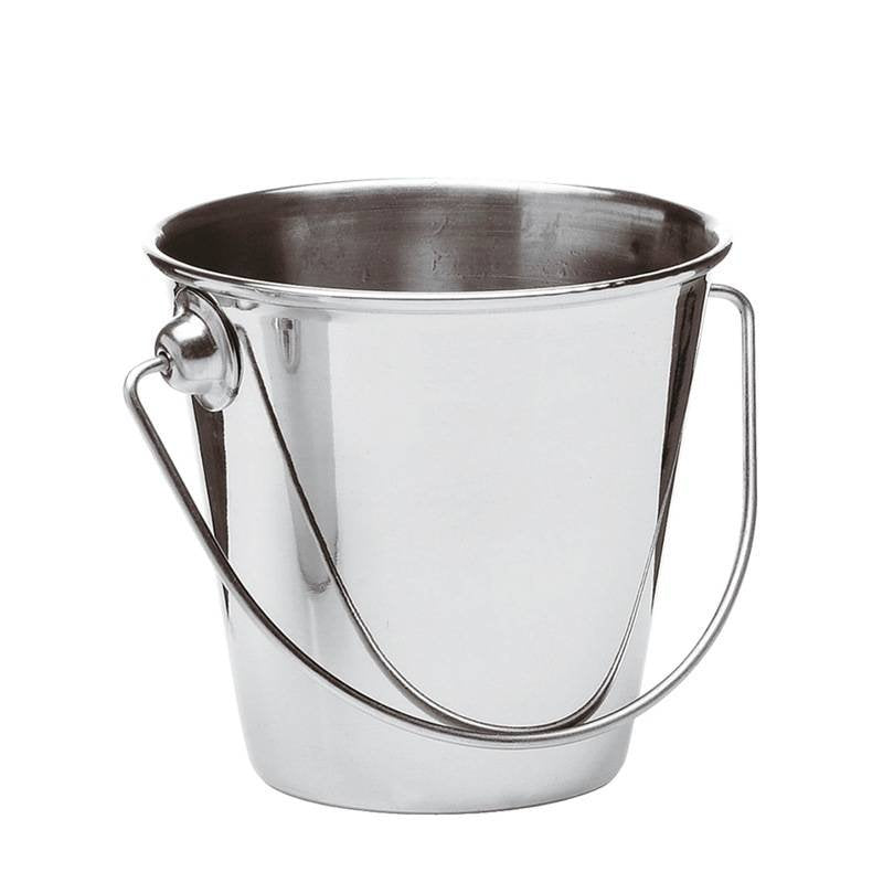 9 Cm Paderno Tableware Buffet And Display Secchiello Porta Snack In Acciaio Inox