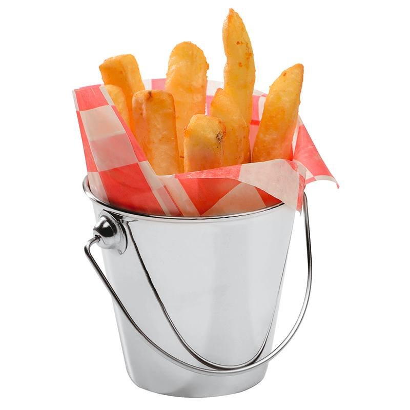 9 Cm Paderno Tableware Buffet And Display Secchiello Porta Snack In Acciaio Inox