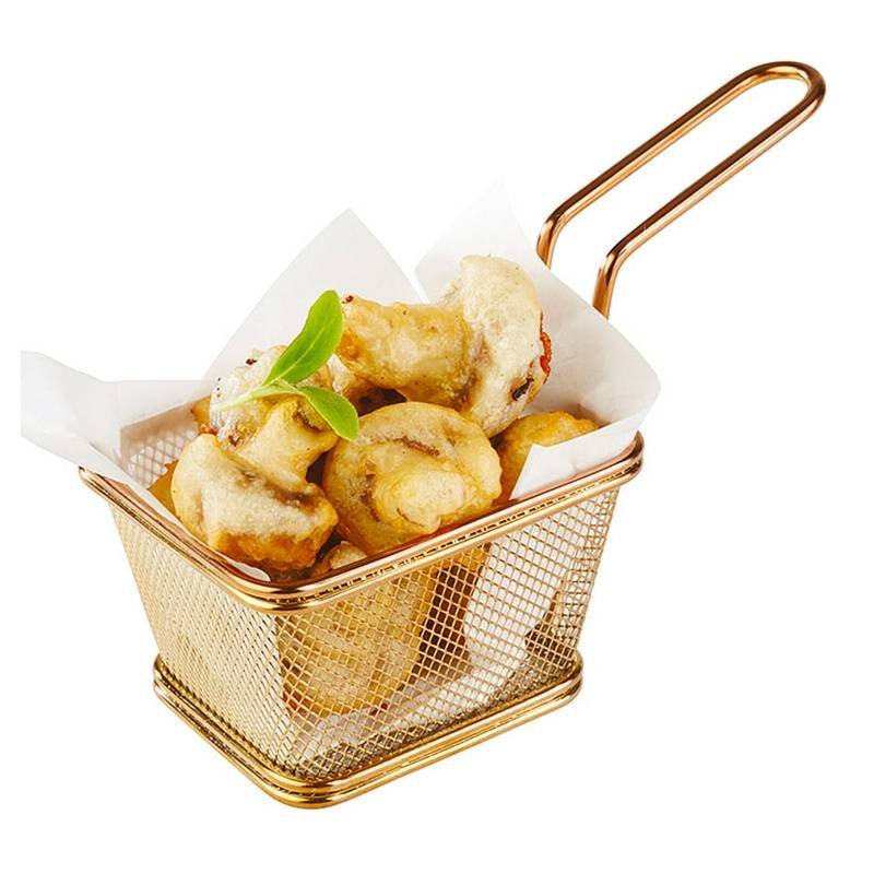 13X10 Cm Paderno Tableware Buffet And Display Cestello Porta Snack In Acciaio Inox