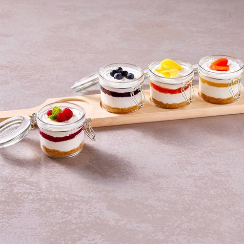 17 6 Cl Paderno Happy Hour Coppette Per Aperitivo Con Supporto Vassoio In Legno Set 5 Pz