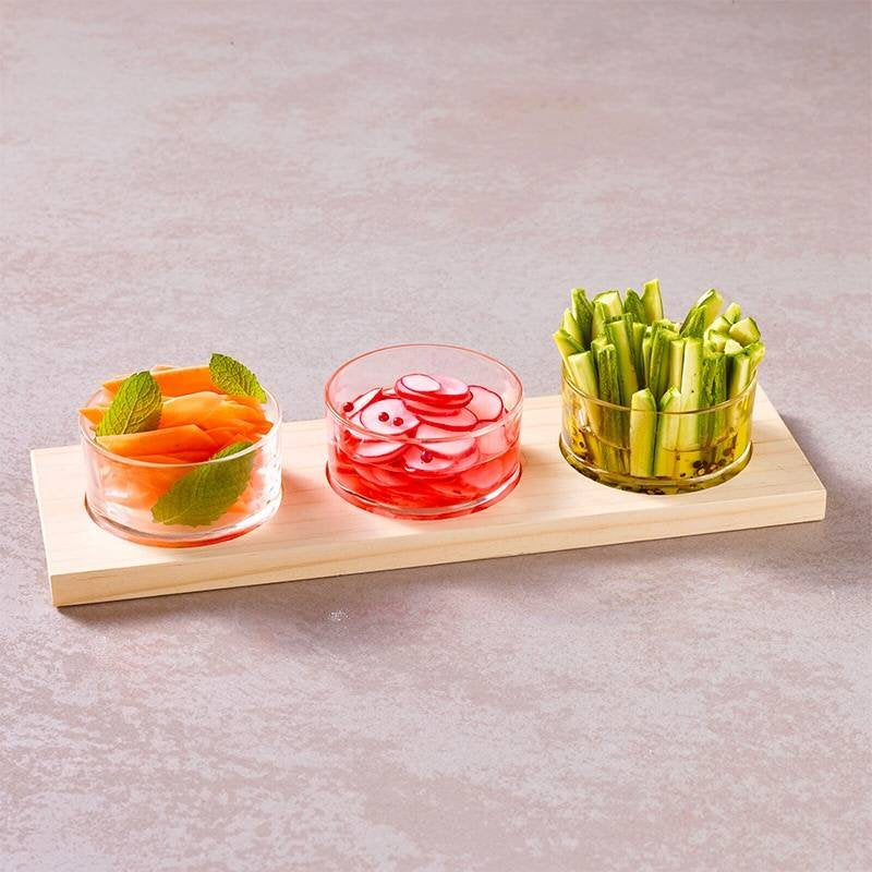 14 7 Cl Paderno Happy Hour Coppette Per Aperitivo Con Supporto Vassoio Set 4 Pz