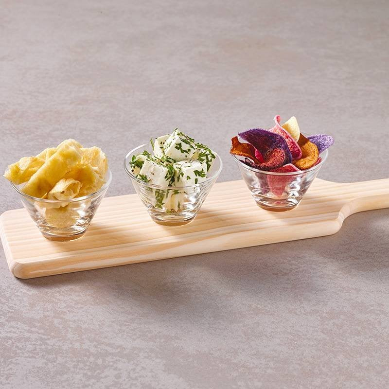 14 7 Cl Paderno Happy Hour Coppette Per Aperitivo Rettangolare Con Vasetti Set 4 Pz