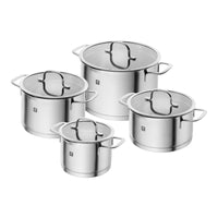 Zwilling TrueFlow Batteria Di Pentole In Acciaio Inox - Set 4 Pz