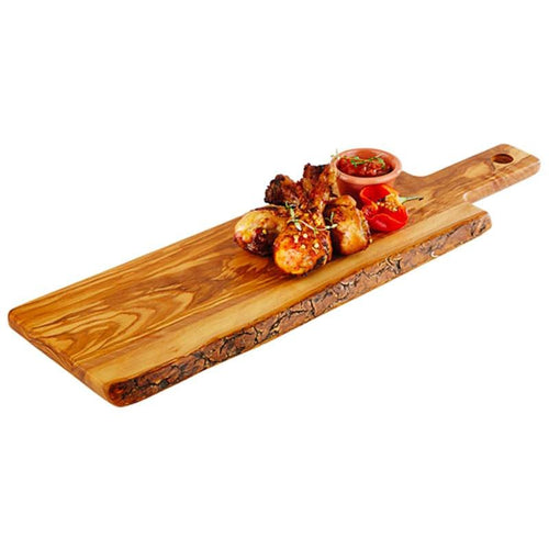 44X20 Cm Paderno Tableware Buffet And Display Vassoio Con Manico In Legno Di Ulivo