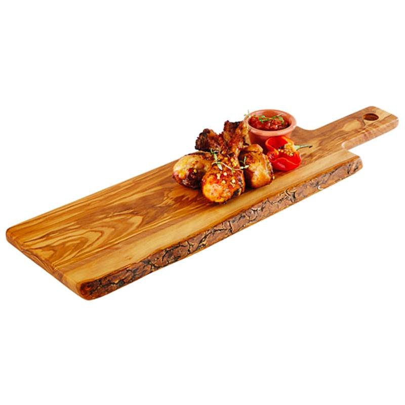 44X20 Cm Paderno Tableware Buffet And Display Vassoio Con Manico In Legno Di Ulivo