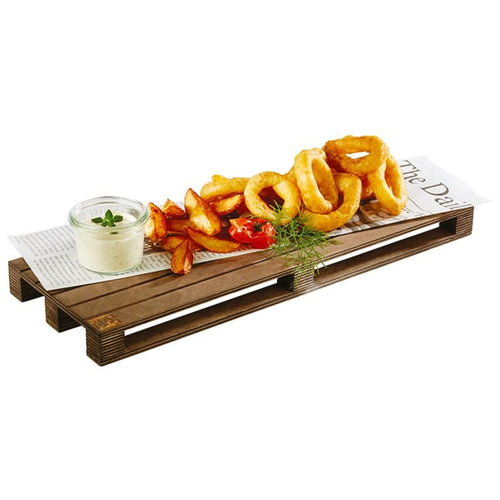 40X15 Cm Paderno Tableware Buffet And Display Mini Pedana Vassoio In Legno Di Betulla