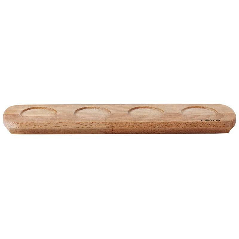36X8 Cm Paderno Happy Hour Vassoio Porta Snack Con Inserti In Legno