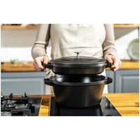 24 cm - Staub Set Pentole Impilabili In Ghisa Smaltata - Set 2 Pz