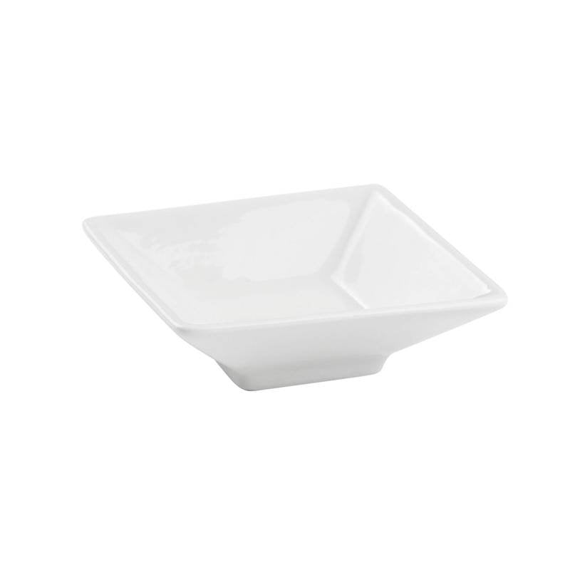 8X8 Cm Paderno Finger Food Mini Piattino In Porcellana