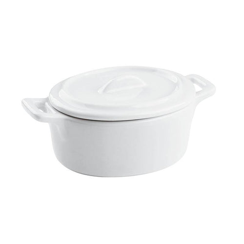 10 5X7 Cm Paderno Finger Food Mini Casseruola In Porcellana