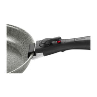 Ballarini Torre Set Padelle e Casseruole Antiaderente Ceramico In Alluminio Con Manico Rimovibile - Set 4 Pz