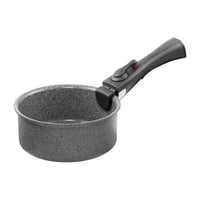 Ballarini Torre Set Padelle e Casseruole Antiaderente Ceramico In Alluminio Con Manico Rimovibile - Set 4 Pz