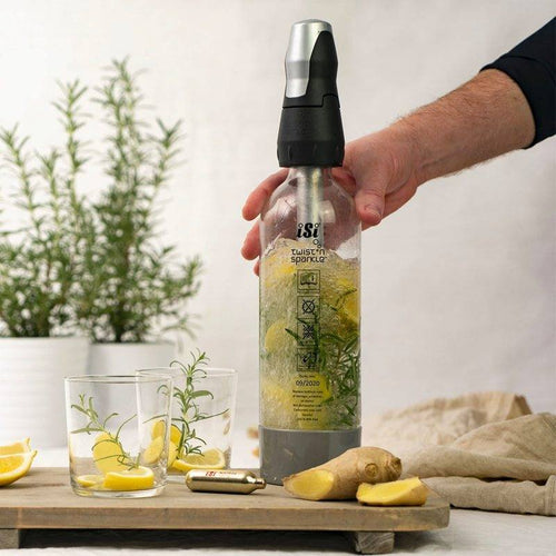 1 Litro Paderno Twist N Sparkle Sifone Soda In Acciaio Inox