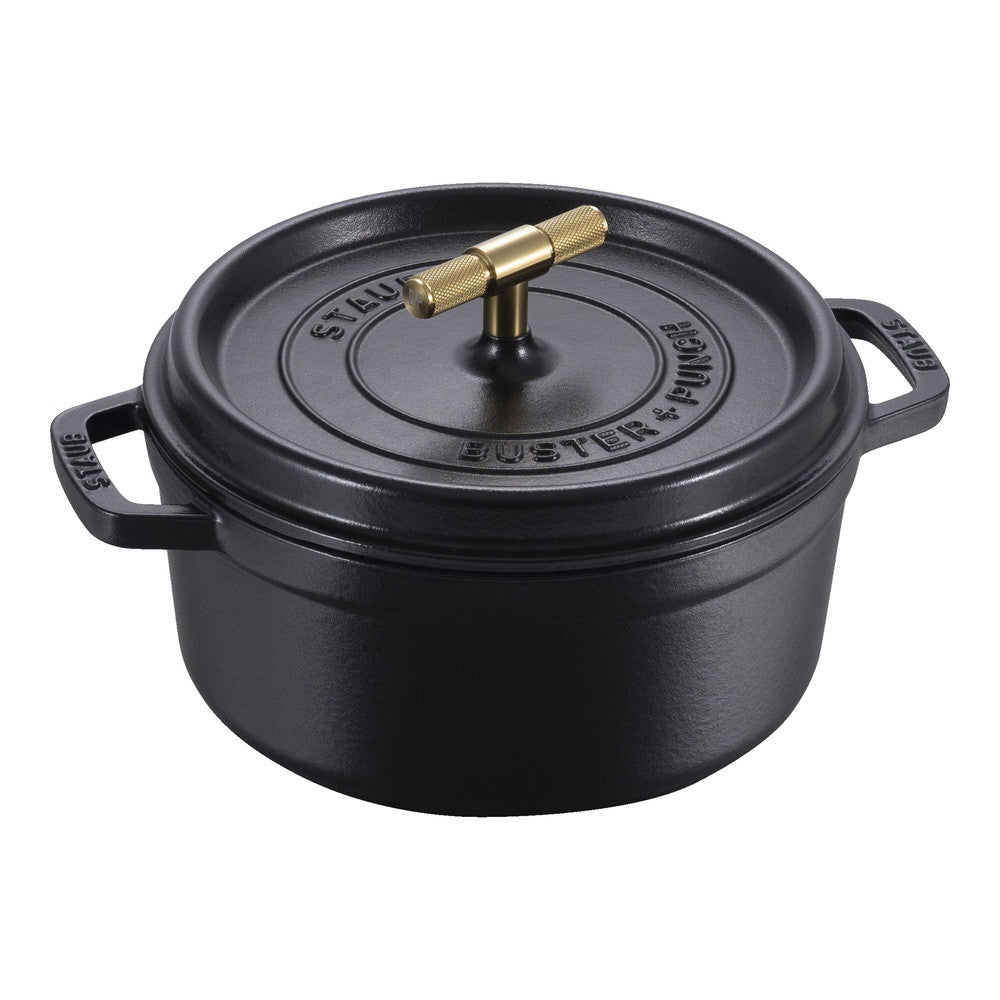 24 cm - Staub La Cocotte Buster + Punch Casseruola Cocotte Rotonda In Ghisa
