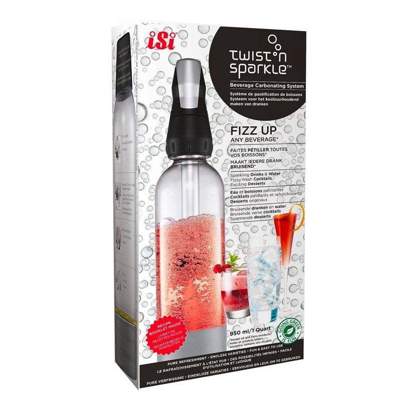 1 Litro Paderno Twist N Sparkle Sifone Soda In Acciaio Inox
