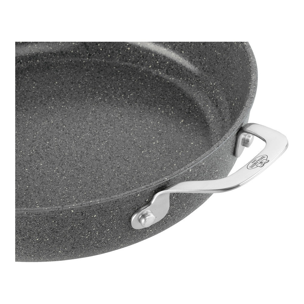 28 cm - Ballarini Salina Ceramic Tegame Basso Antiaderente Con Coperchio In Alluminio
