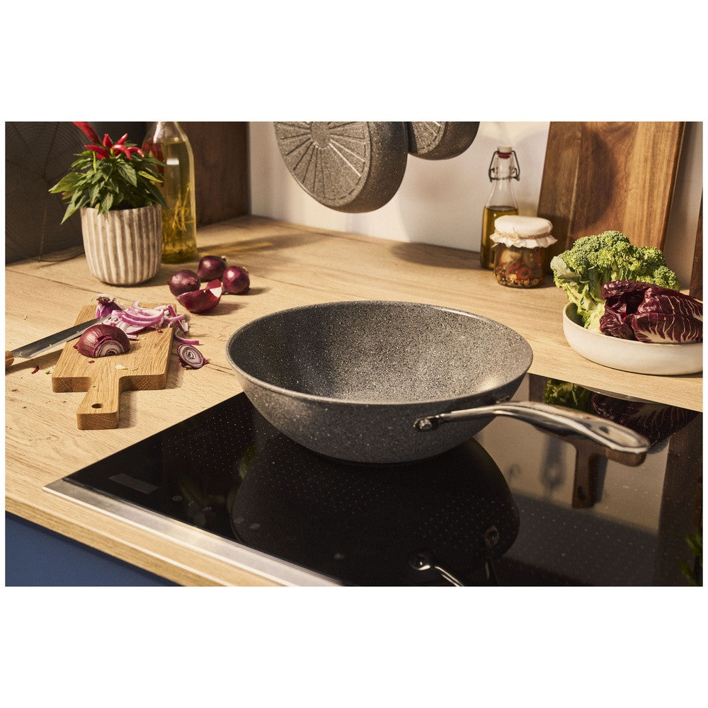 30 cm - Ballarini Salina Ceramic Wok Antiaderente In Alluminio