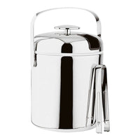 14 X H 22Cm Paderno Secchiello Ghiaccio In Acciaio Inox Con Pinza