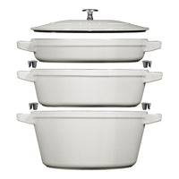 Staub Stackable Set Pentole In Ghisa - Set 3 Pz
