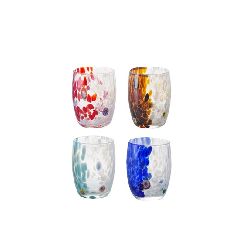 36 5 Cl Capri Bicchiere Acqua In Vetro Set 4 Pezzi