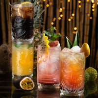 46 Cl Rcr Tiki Bicchiere Bibita In Vetro Set 4 Pezzi