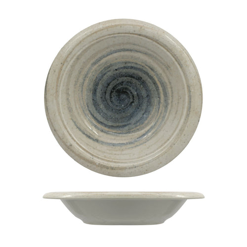 28 cm - Saturnia Giotto Around Piatto Fondo Pasta In Porcellana Set 6 Pz