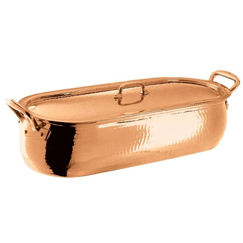 50x18 cm - Paderno Series 12200 Miniature Pesciera Rettangolare In Rame