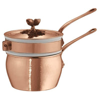 16 Cm Paderno Serie 15400 Casseruola Bagnomaria Con Coperchio In Rame