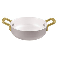 12 Cm Paderno Miniature Mini Tegamino In Alluminio Con Manici In Ottone