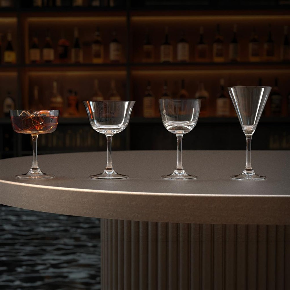 14 cl - Onis Classic Bar Calice Cocktail Martini In Vetro Set 6 Pz