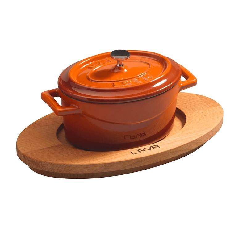 12X9 Cm Paderno Sottopentola Per Casseruola Ovale In Legno