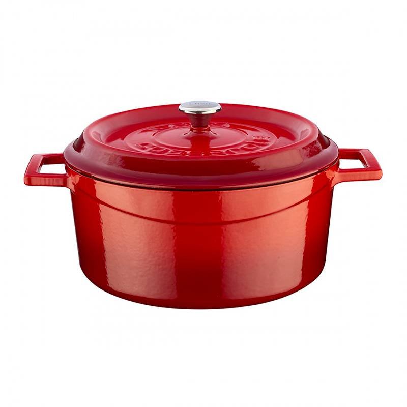 24 Cm Paderno Casseruola Rotonda In Ghisa Smaltata