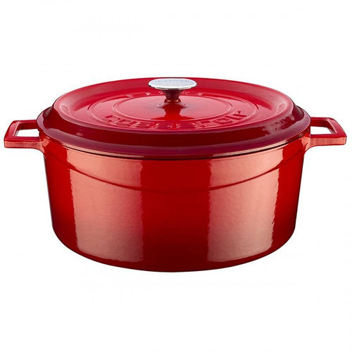 32 Cm Paderno Casseruola Rotonda In Ghisa Smaltata